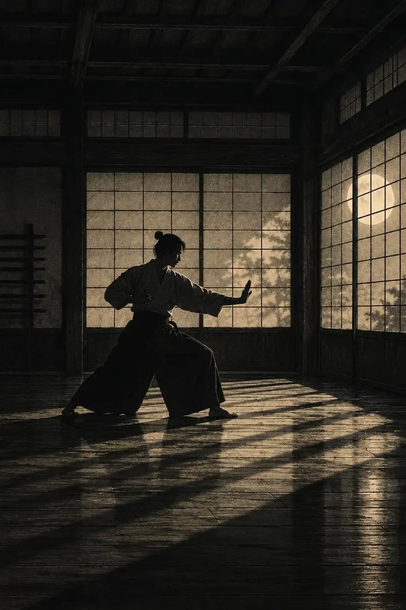 月下武馆电影海报，动作类型，2024年上映